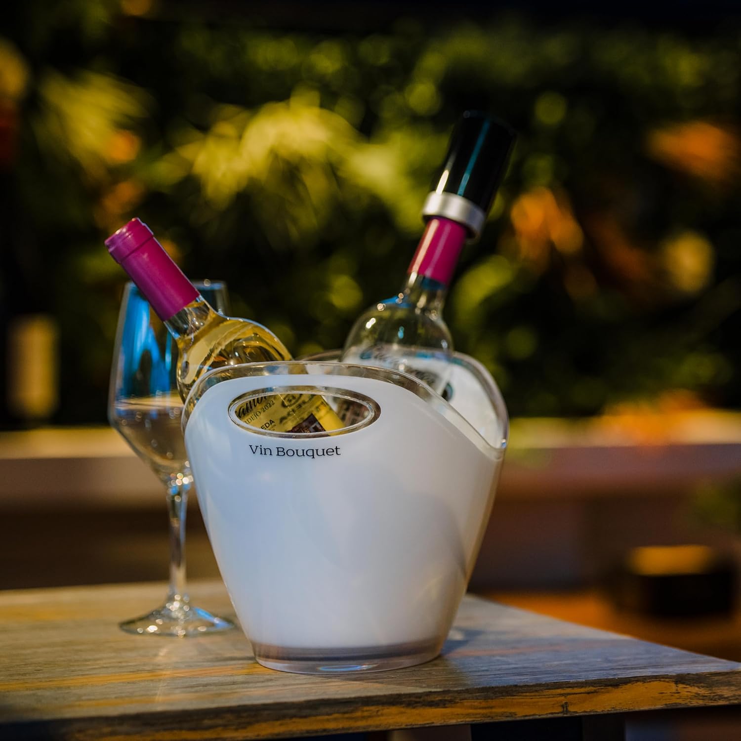 Frapiera pentru 2 sticle, alb - VIN BOUQUET
