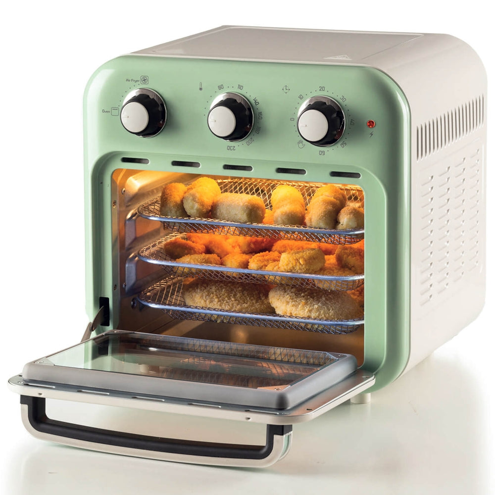 Friteuza cu aer cald, verde, 16 L, Air Fryer Oven, Vintage - ARIETE - Image 2