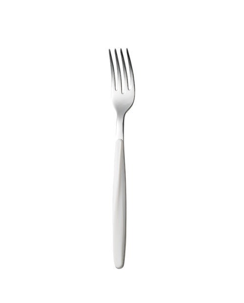 Furculita din otel inoxidabil si acril, 20.5 cm, alb, colectia My Fusion - GUZZINI