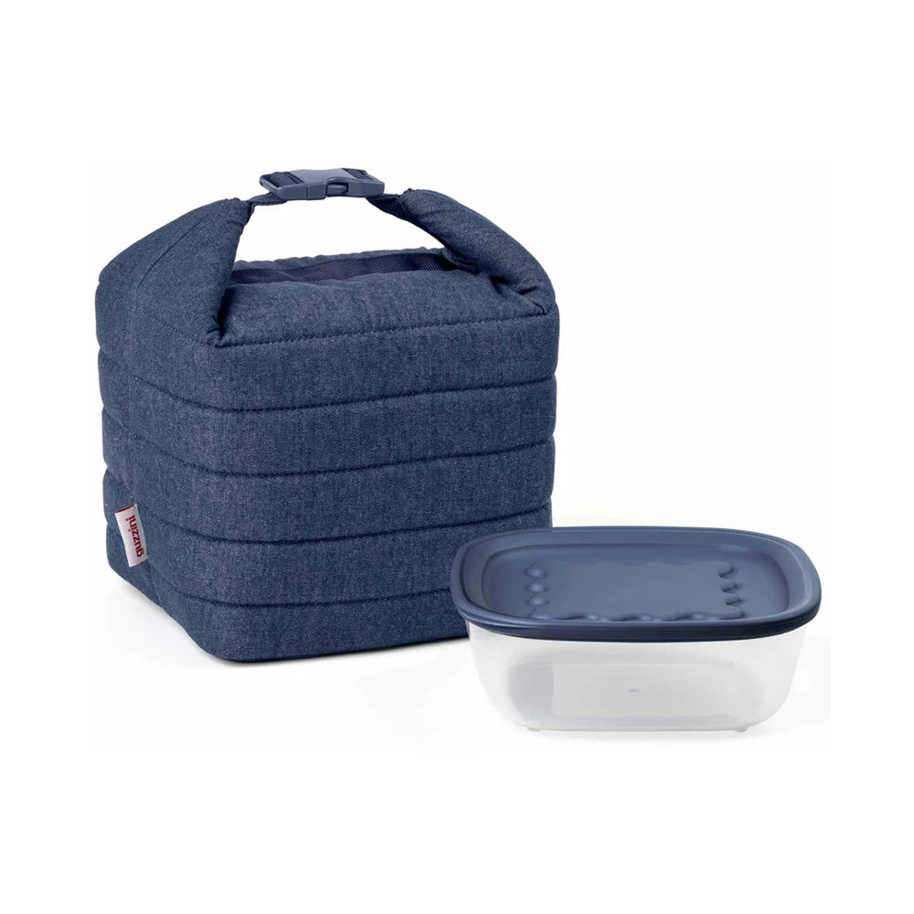 Geanta izoterma cu caserola inclusa, bleumarin, Handy Jeans - GUZZINI