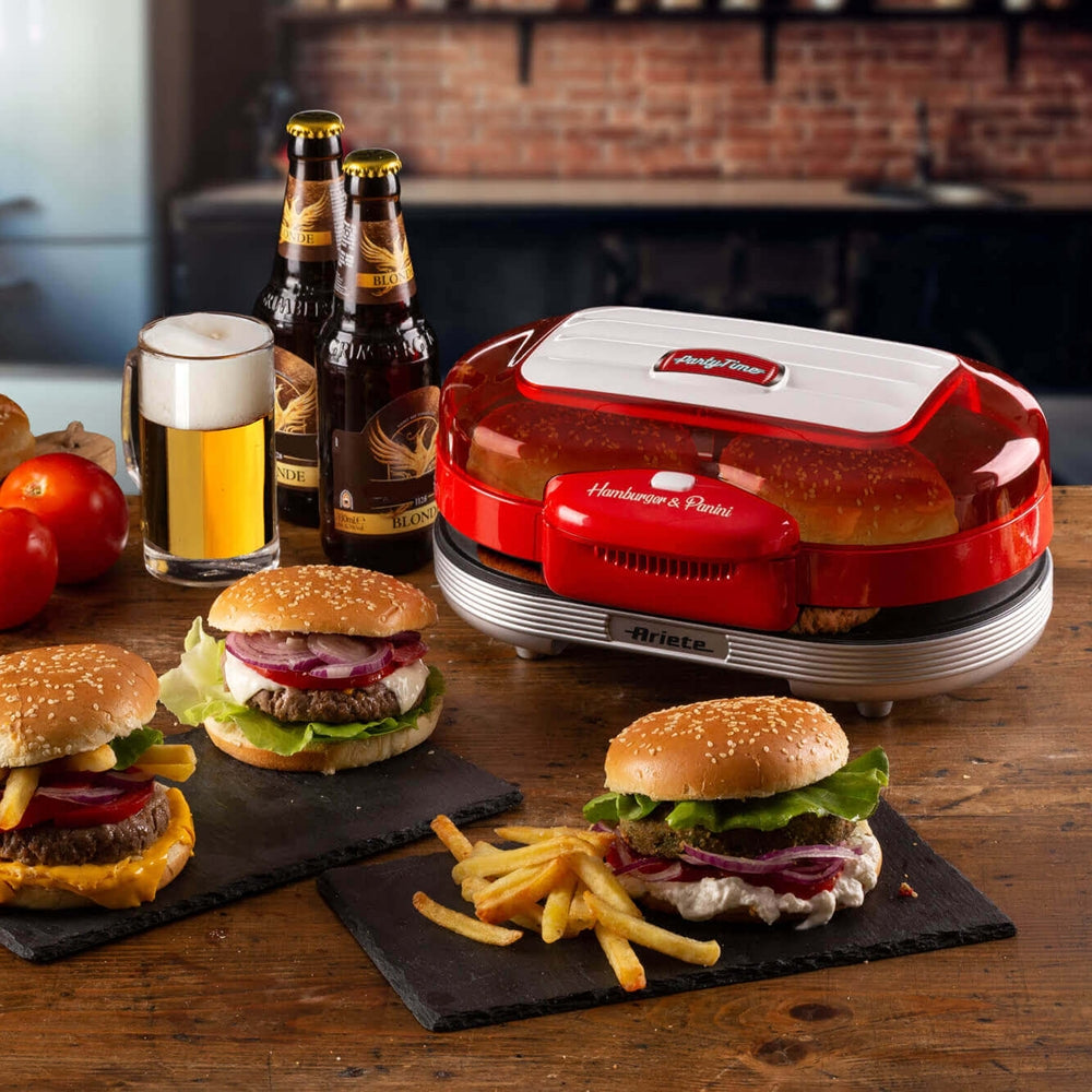 Hamburger maker, rosu, Party Time - ARIETE - Image 3