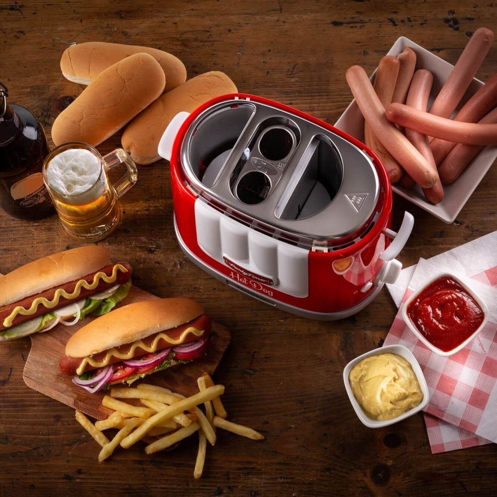 Hotdog maker, rosu, Party Time - ARIETE