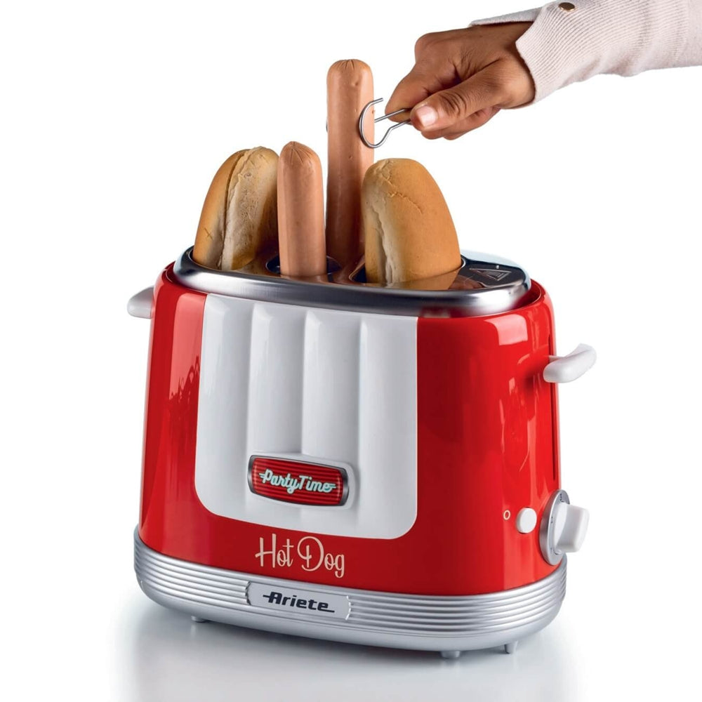 Hotdog maker, rosu, Party Time - ARIETE