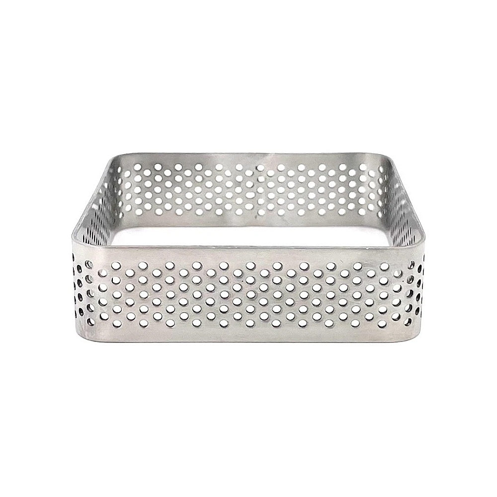 Inel patrat cu perforatii, 7 x 7 cm, inox - PATISSE
