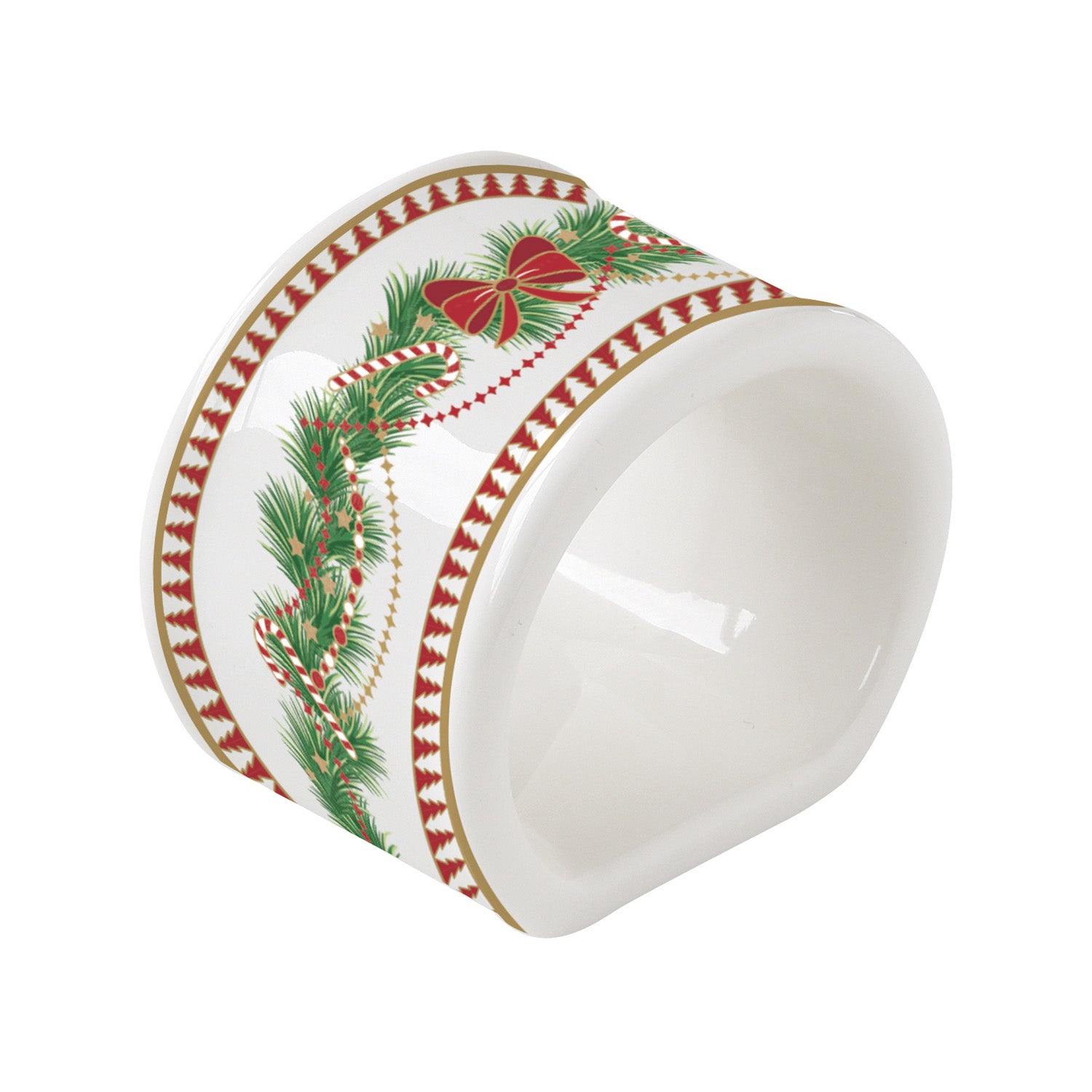 Set 4 inele pentru servet din portelan, 4.5 cm, Magie de Noel - SIMONA'S COOKSHOP - Image 3