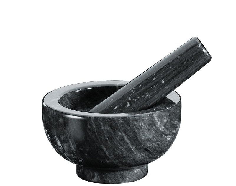 Mojar din marmura neagra cu pistil, 11 cm - KUCHENPROFI
