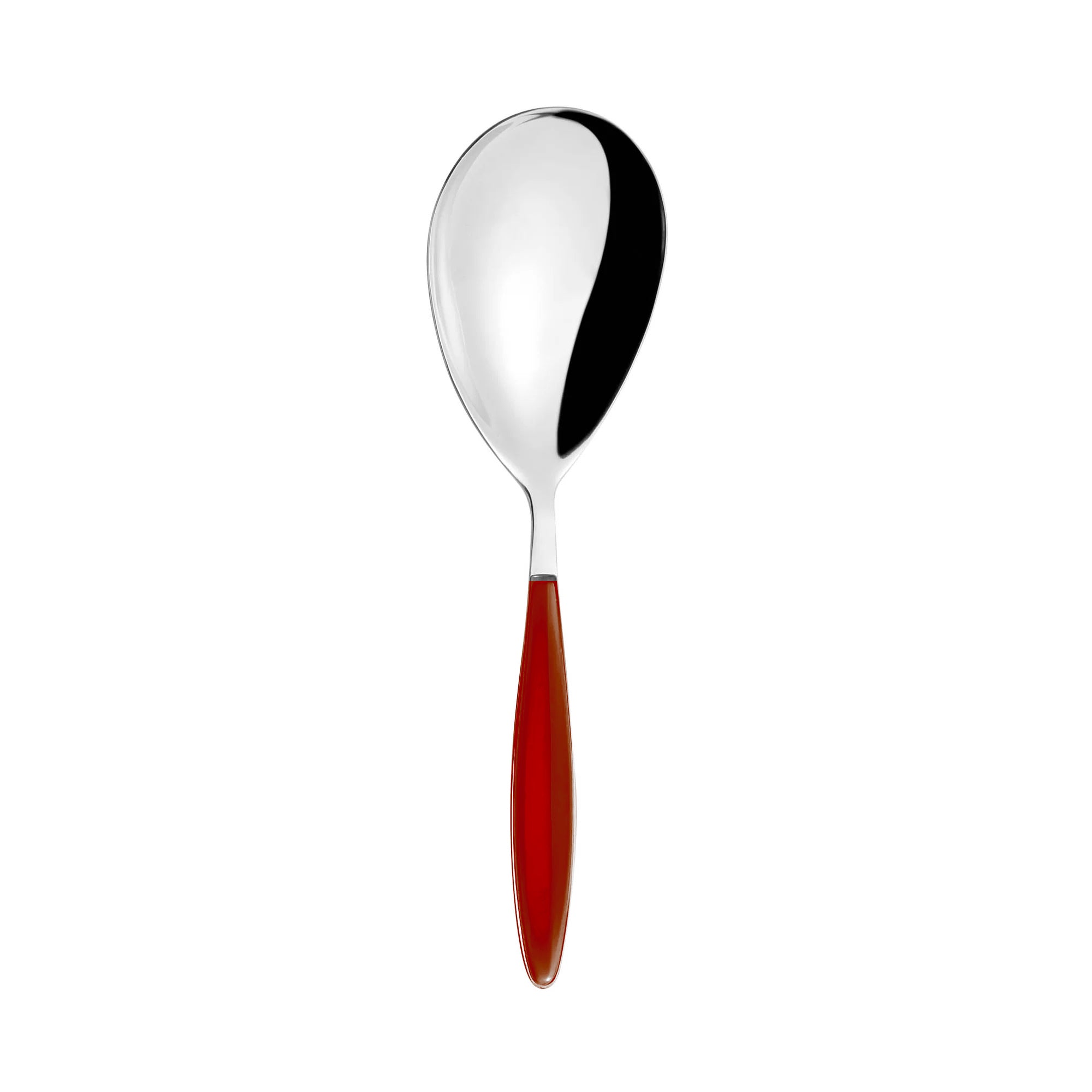 Lingura servire orez, din otel inoxidabil si acril, rosu, Feeling - GUZZINI