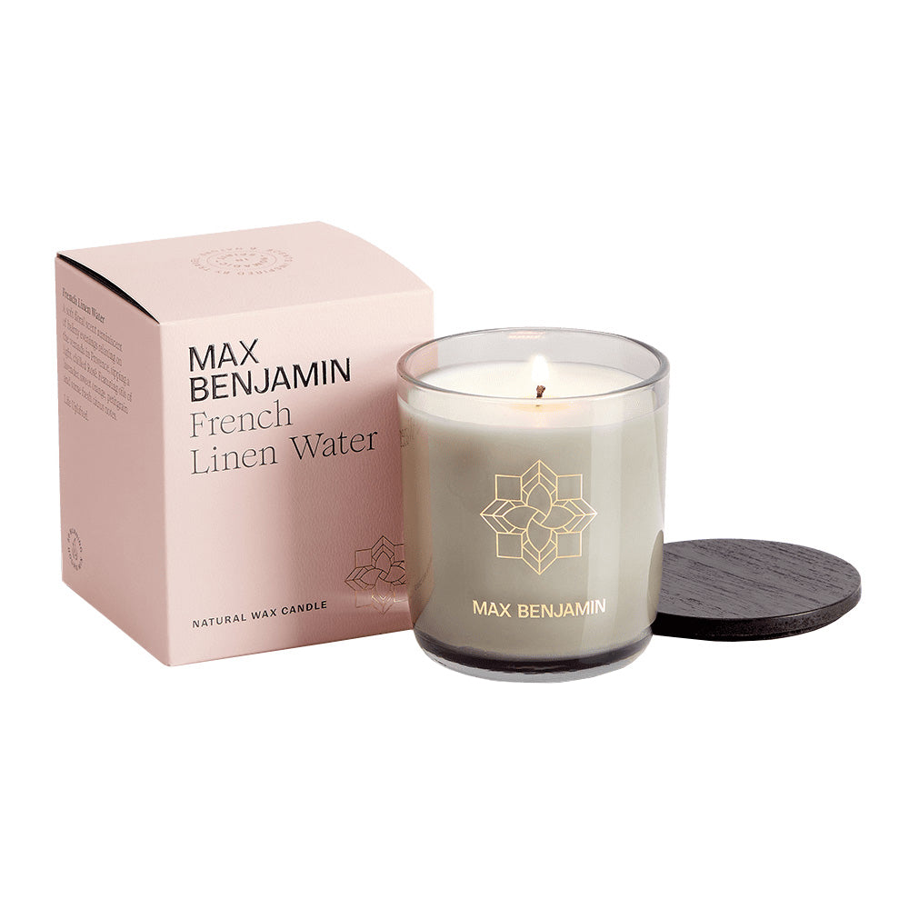 Lumanare parfumata, 210 g, French Linen, Classic - MAX BENJAMIN