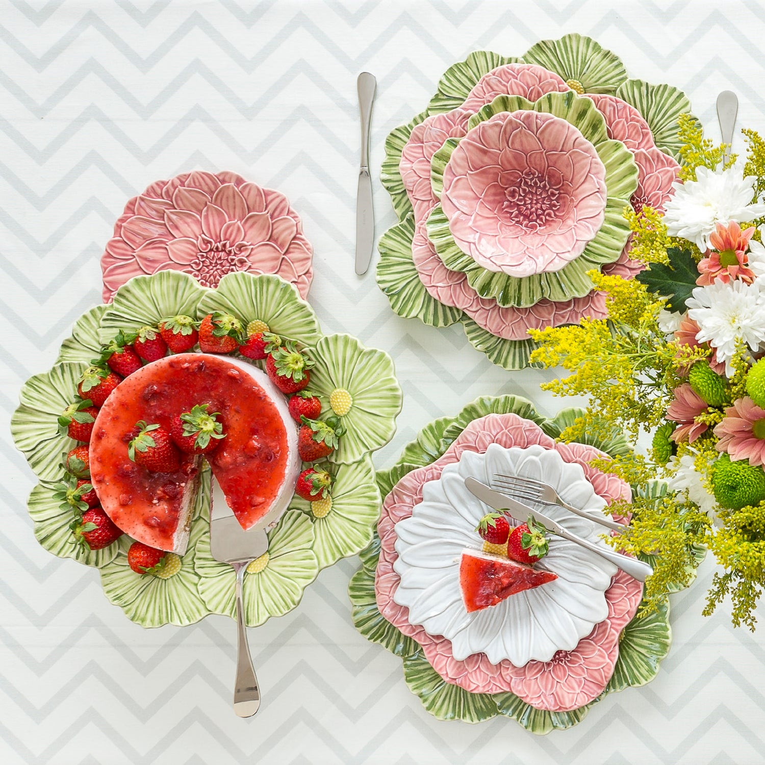 Farurie pentru cina, roz, 28 cm, Maria Flor - BORDALLO PINHEIRO - Image 3