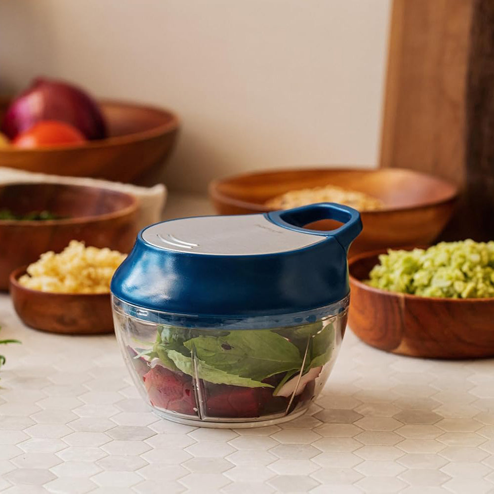 Mini chopper manual, 170 ml, albastru - MASTRAD - Image 2