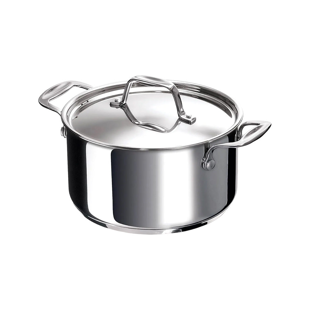 Oala cu capac, inox, 2.4 L, 18 cm, Chef - BEKA