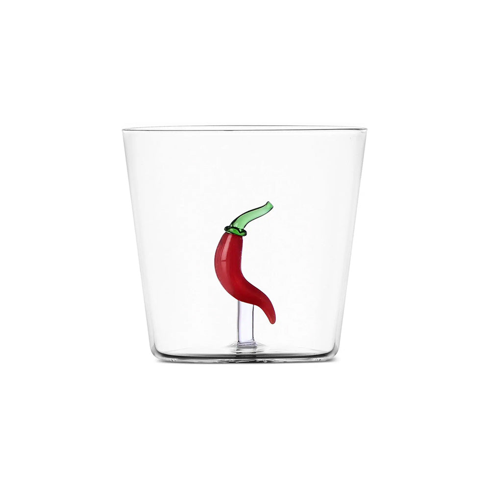 Pahar pentru apa, ardei iute, 8 cm, Vegetables - designer Alessandra Baldereschi - ICHENDORF