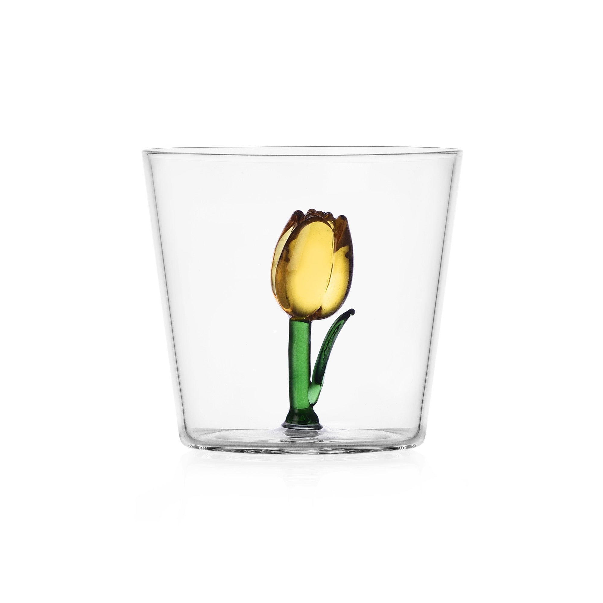 Pahar pentru apa, 8 cm, yellow tulip, Botanica by Alessandra Baldereschi - ICHENDORF