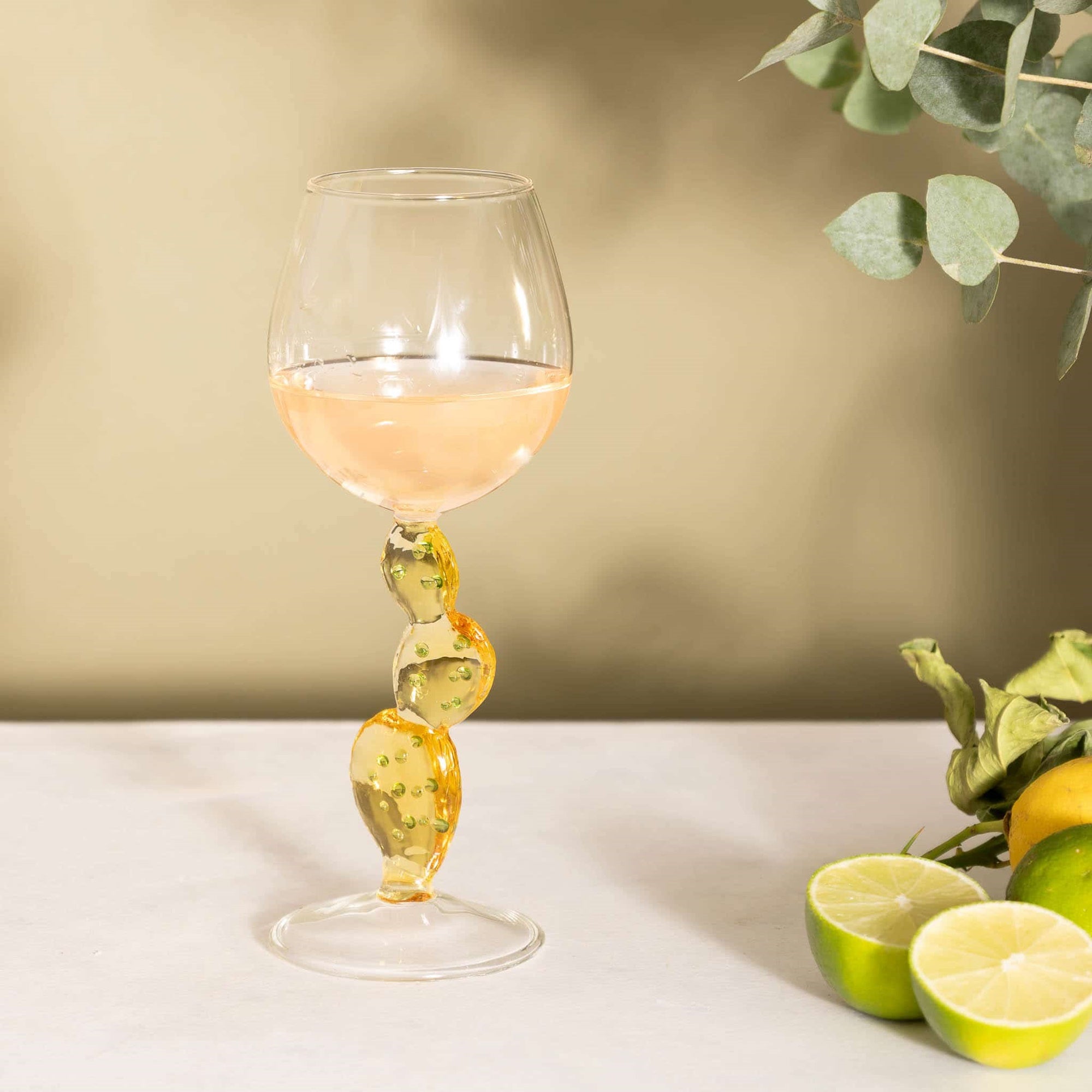 Pahar pentru vin, Cactus Yellow, Desert Plants - designer Alessandra Baldereschi - ICHENDORF - Image 1