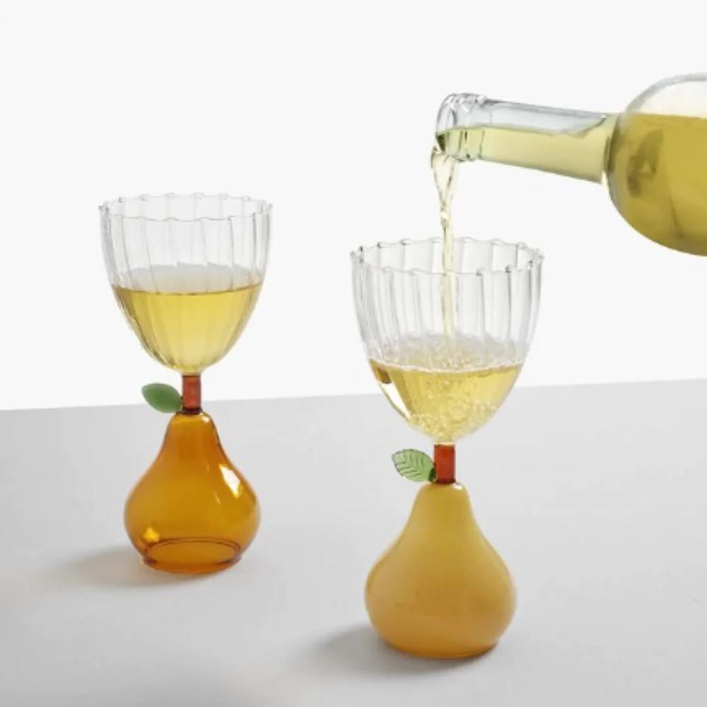 Pahar pentru vin, cu picior para, Amber Fruits and Flower - designer Alessandra Baldereschi - ICHENDORF - Image 1