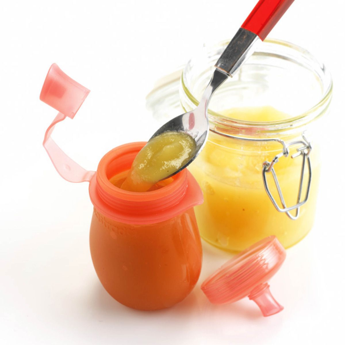 Recipient din silicon pentru depozitare sosuri, rosu - 130 ml, MASTRAD - Image 2