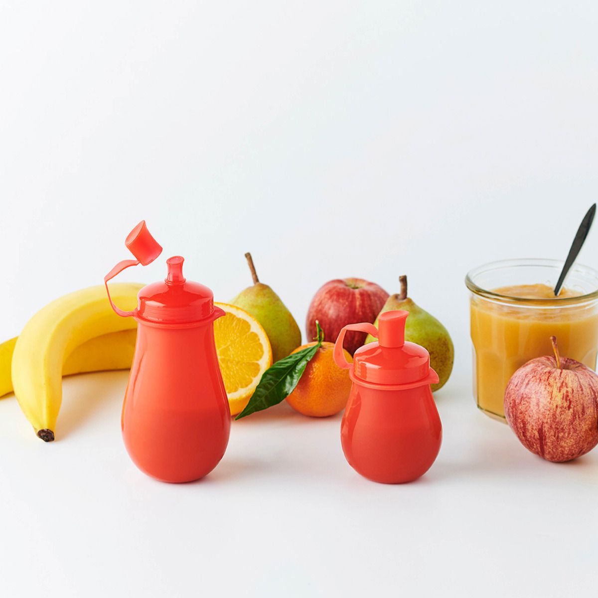 Recipient din silicon pentru depozitare sosuri, rosu - 130 ml, MASTRAD - Image 1