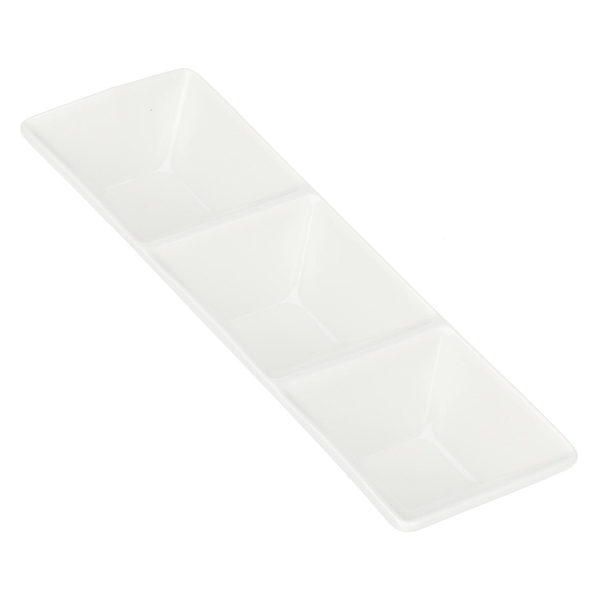 Platou cu 3 sectiuni, 23 x 7.5 cm, Convivio - LA PORCELLANA BIANCA