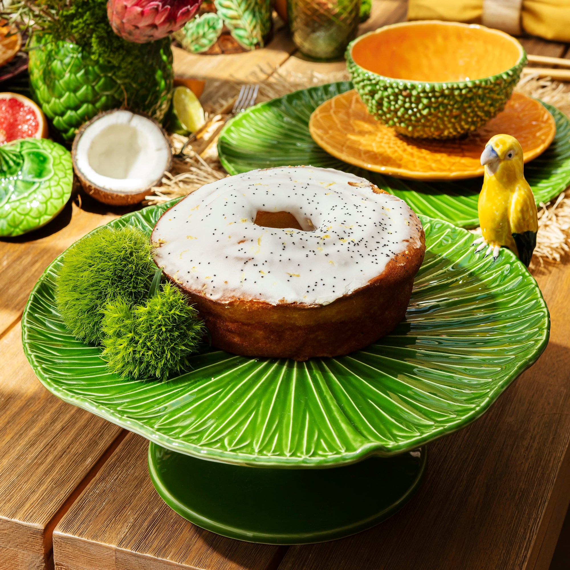 Platou pentru prajituri, 34 cm, Amazonia - BORDALLO PINHEIRO - Image 2