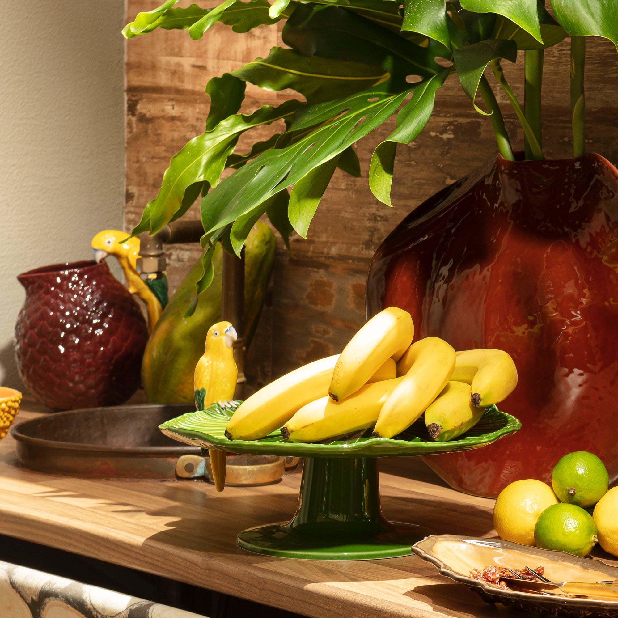 Platou pentru prajituri, 34 cm, Amazonia - BORDALLO PINHEIRO - Image 1