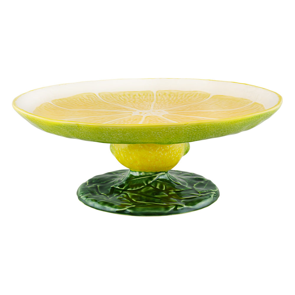 Platou cu picior, 33 cm, Limao - BORDALLO PINHEIRO