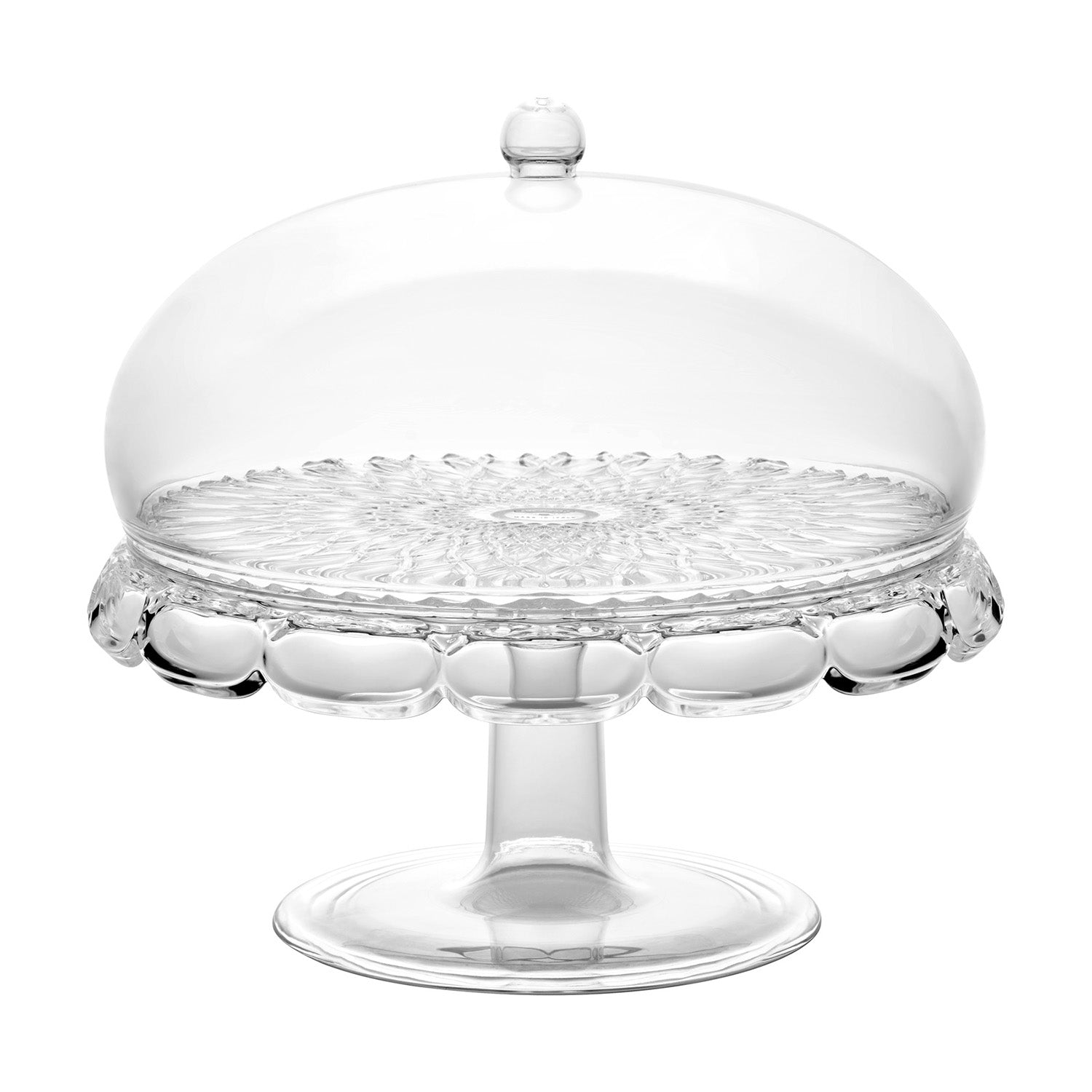 Platou cu picior si dom, transparent, Vanity - GUZZINI