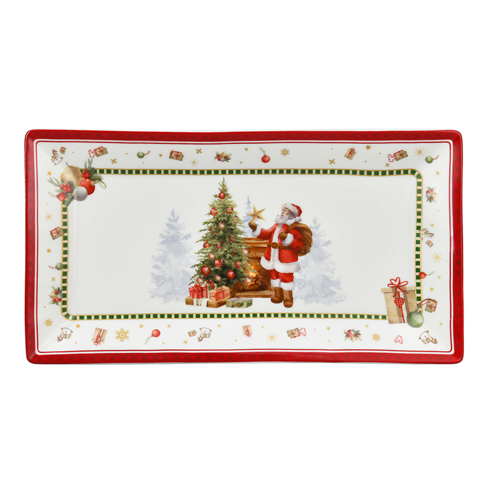 Platou din portelan, 25x14 cm, Santa - COOKSHOP SPECIALS