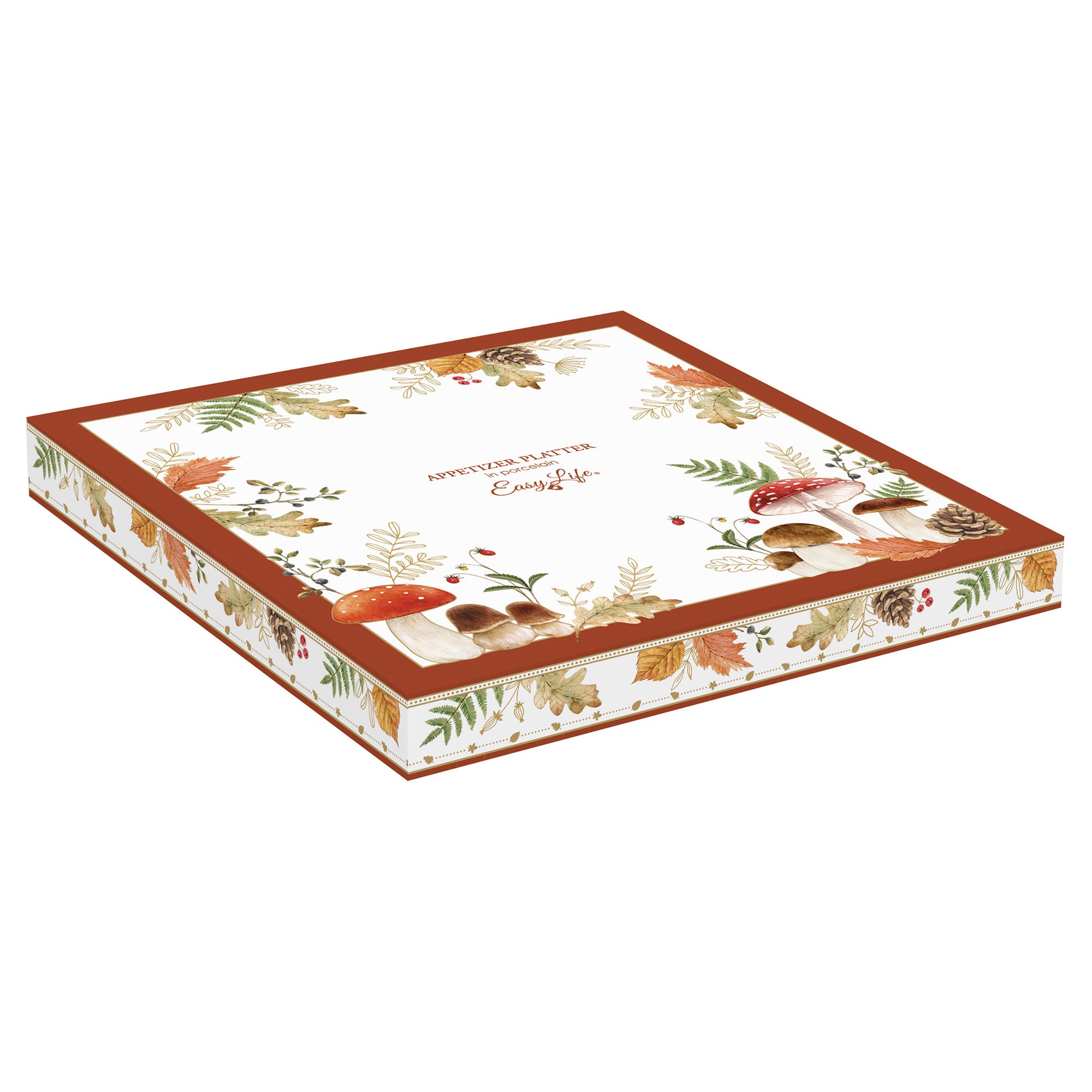 Platou din portelan, 25x25 cm, Forest Breeze - COOKSHOP SPECIALS