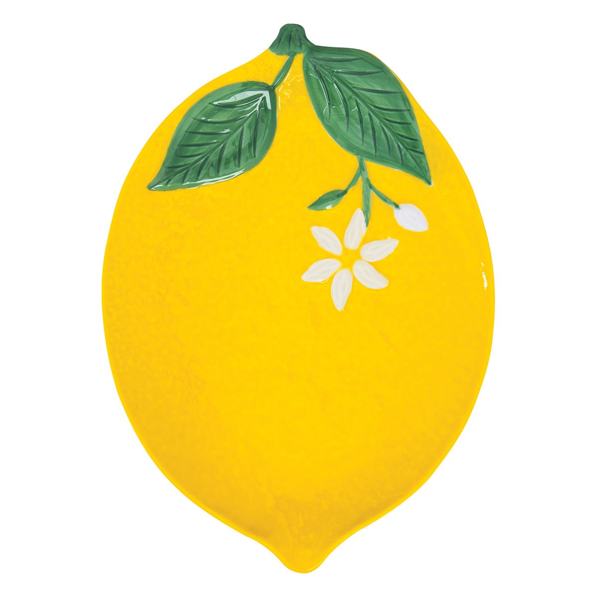 Platou din portelan, 30x22 cm, Fleurs Citrons - SIMONA'S COOKSHOP