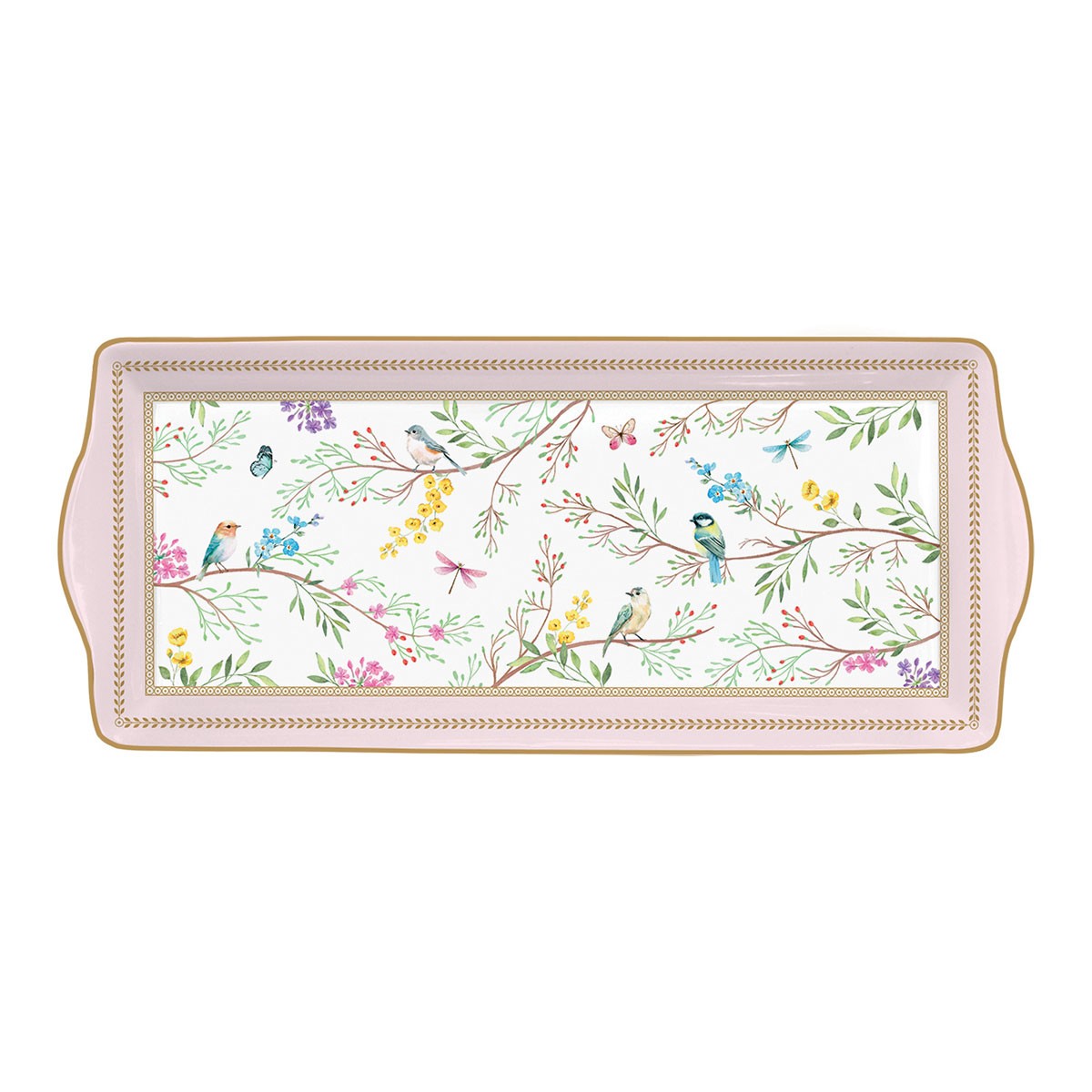 Platou din portelan, 35x15 cm, Birds Melody - SIMONA'S COOKSHOP