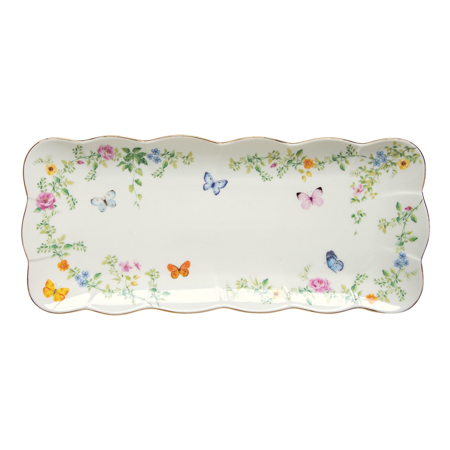 Platou dreptunghiular, 36x14 cm, Dancing Butterflies - COOKSHOP SPECIALS