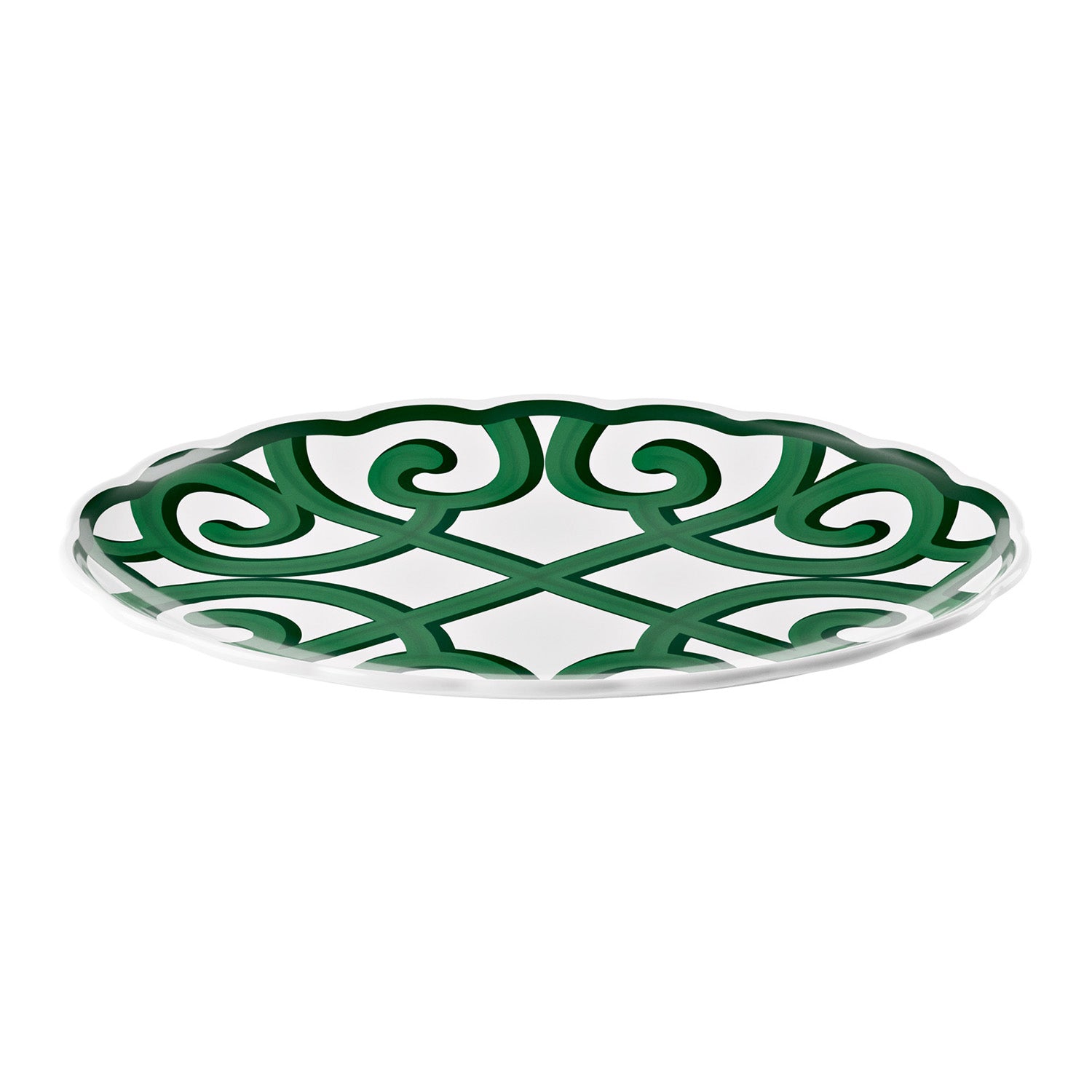 Platou oval, melamina, verde, 51x38 cm, Harmonia - GUZZINI