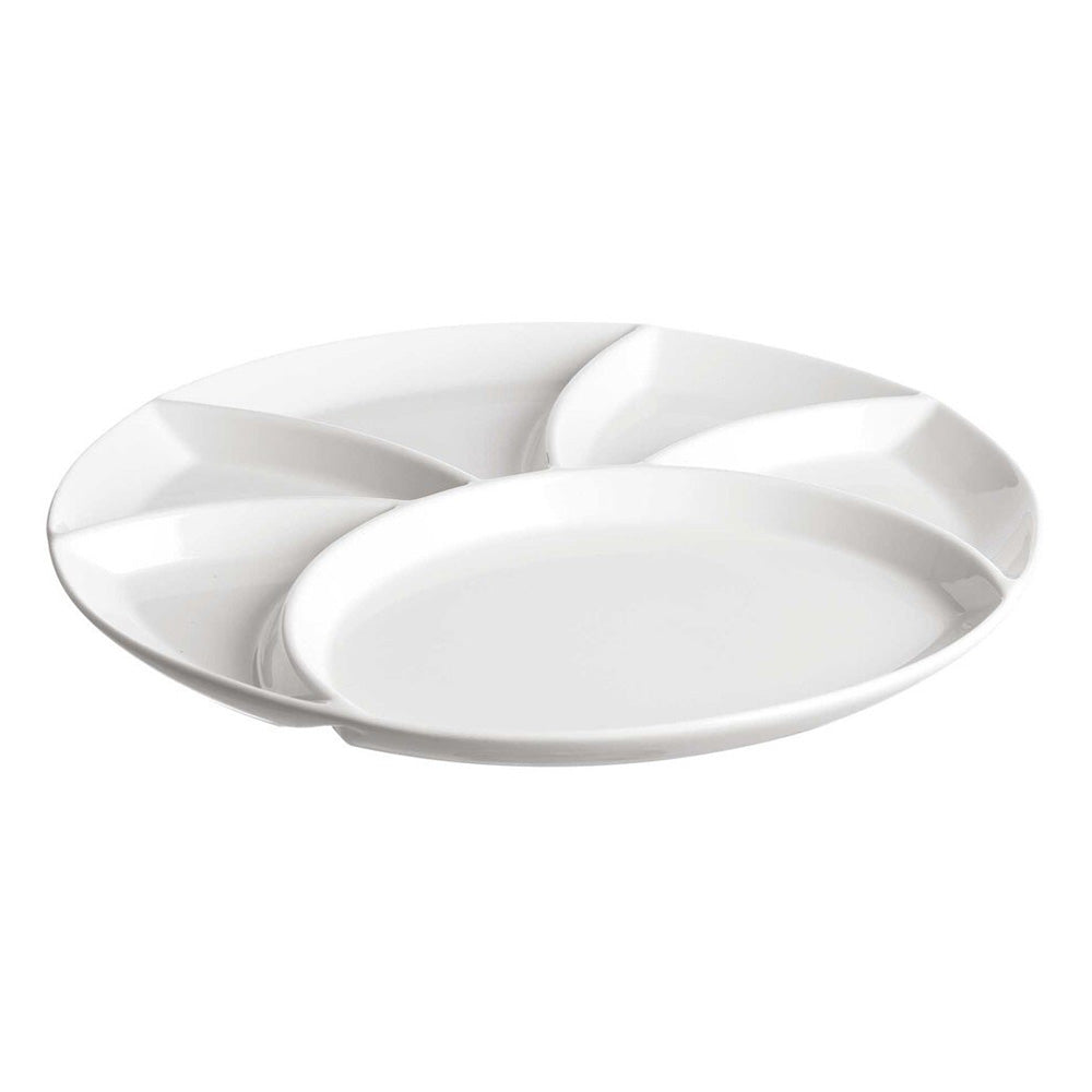 Platou pentru party cu 6 sectiuni, 26 cm, Convivio - LA PORCELLANA BIANCA