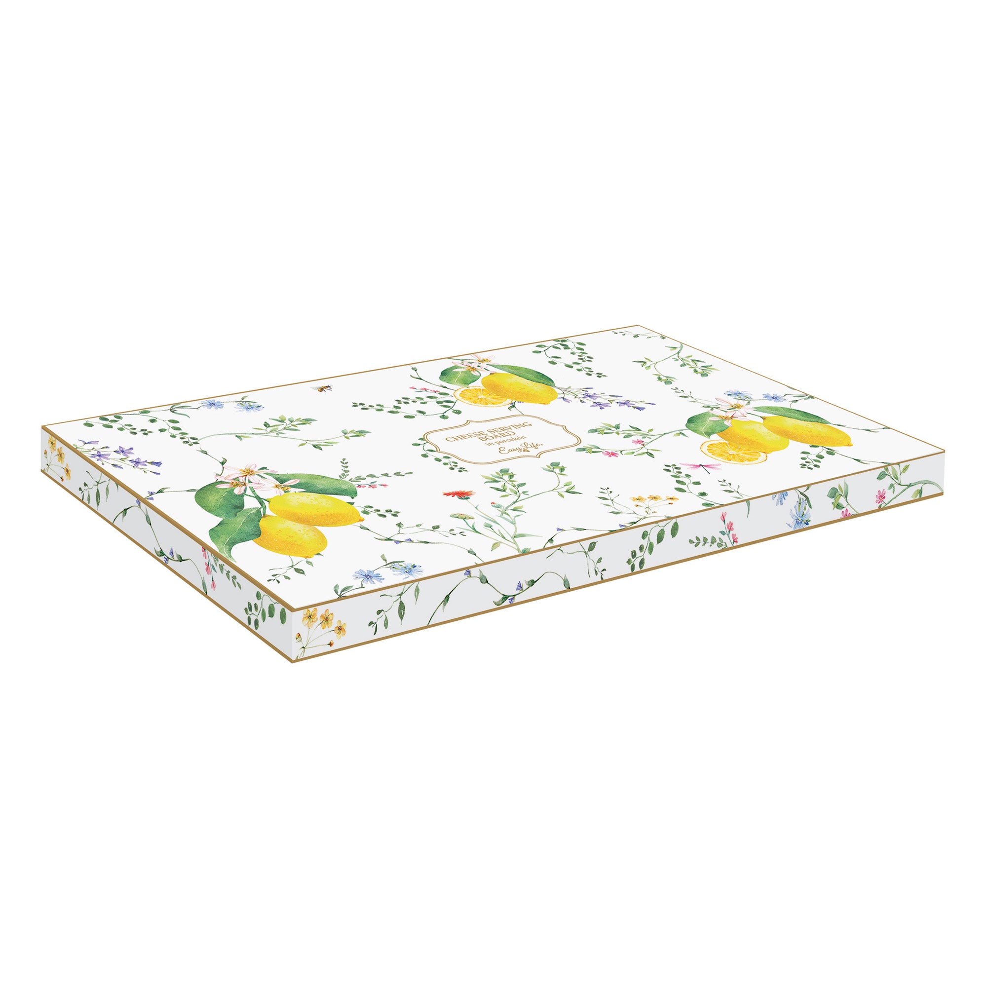 Platou servire branzeturi, 34.5x18 cm, Fleurs Citrons - SIMONA'S COOKSHOP - Image 2