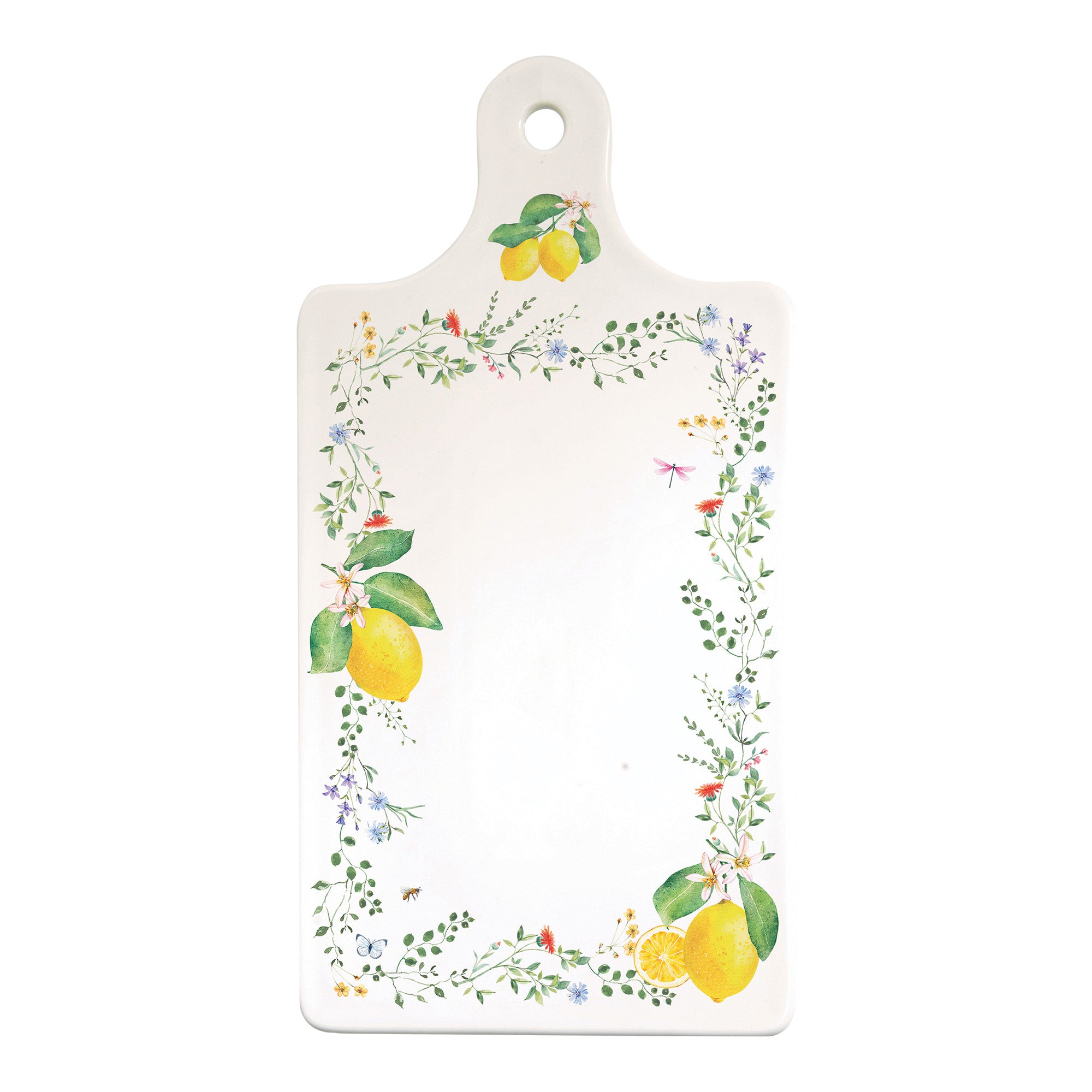 Platou servire branzeturi, 34.5x18 cm, Fleurs Citrons - COOKSHOP SPECIALS