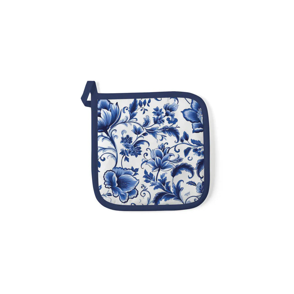 Potholder Delft Blue Florals - AMBIENTE