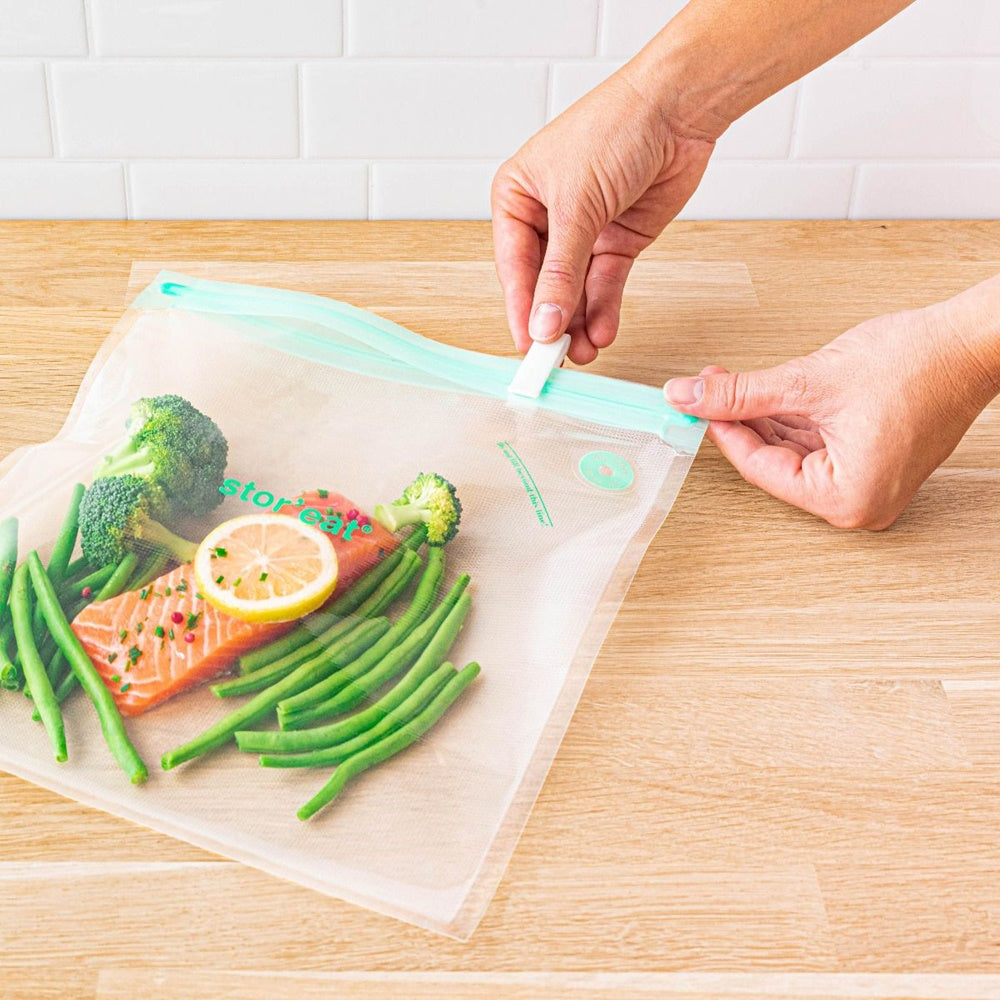 Pungi pentru vidarea alimentelor Stor'eat, set 10 buc, M - Mastrad - Image 2