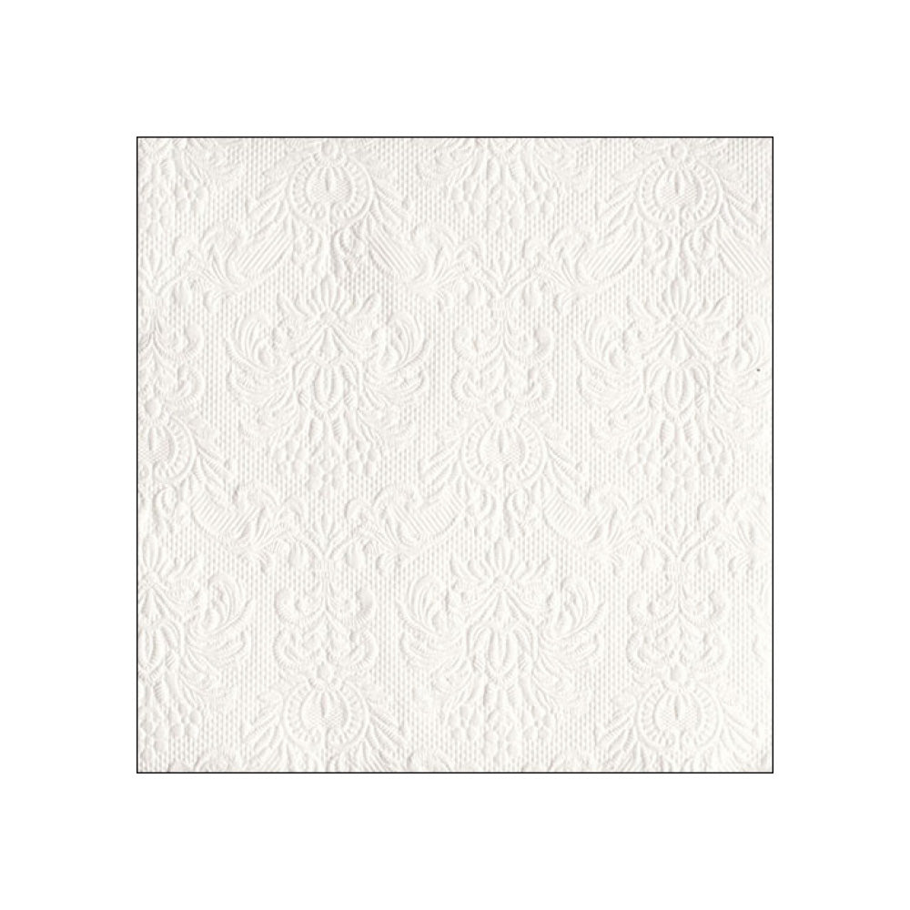 Servetele de masa, 15 buc, 33x33 cm, Elegance White - AMBIENTE