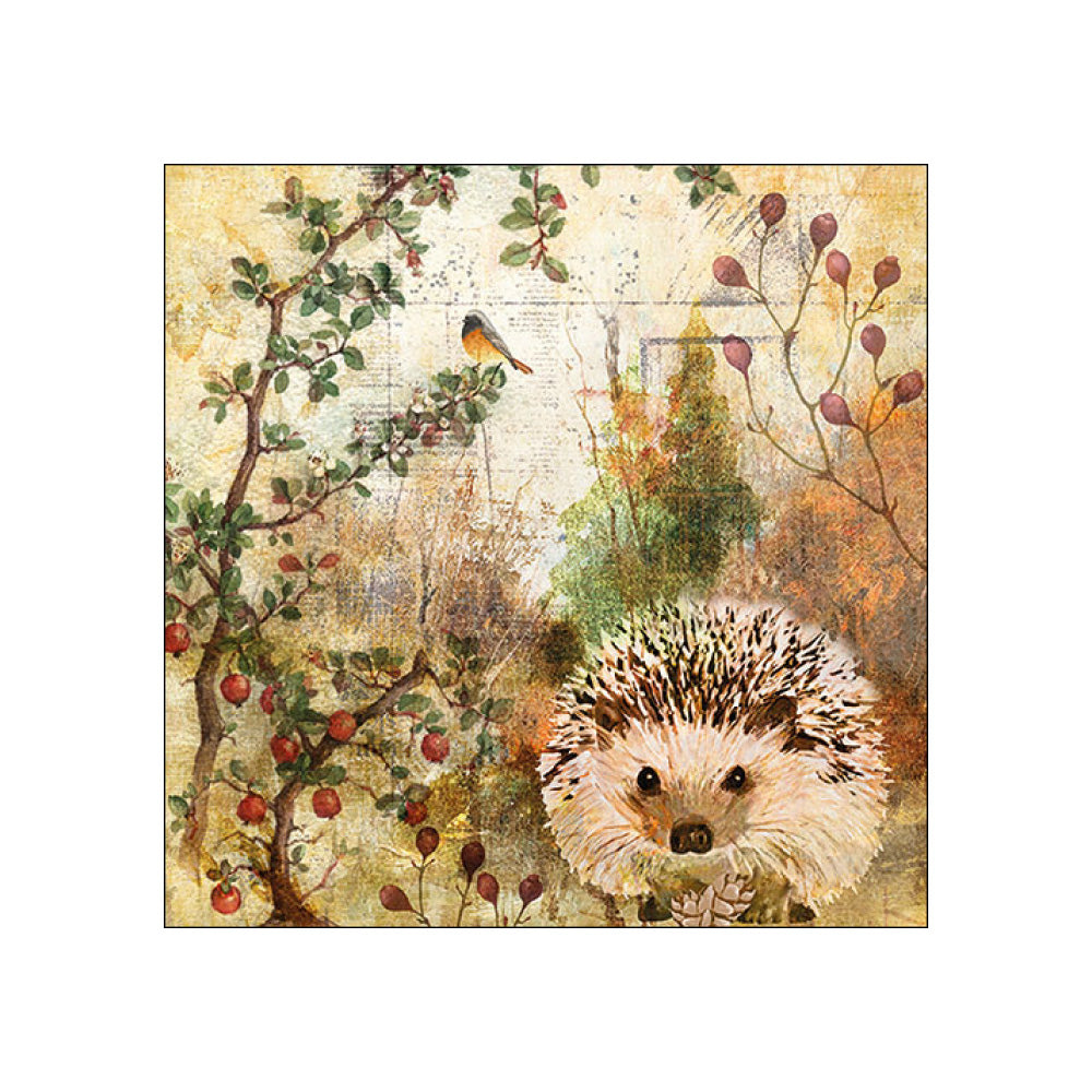 Servetele de masa, 20 buc, 33x33 cm, Autumn Hedgehog- AMBIENTE