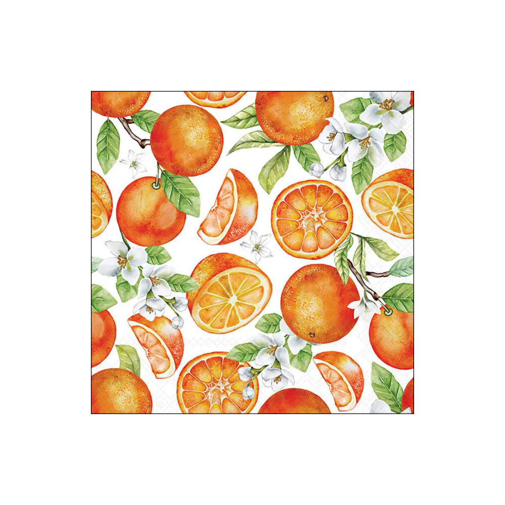 Servetele de masa, 20 buc, 33x33 cm, Juicy Oranges - AMBIENTE