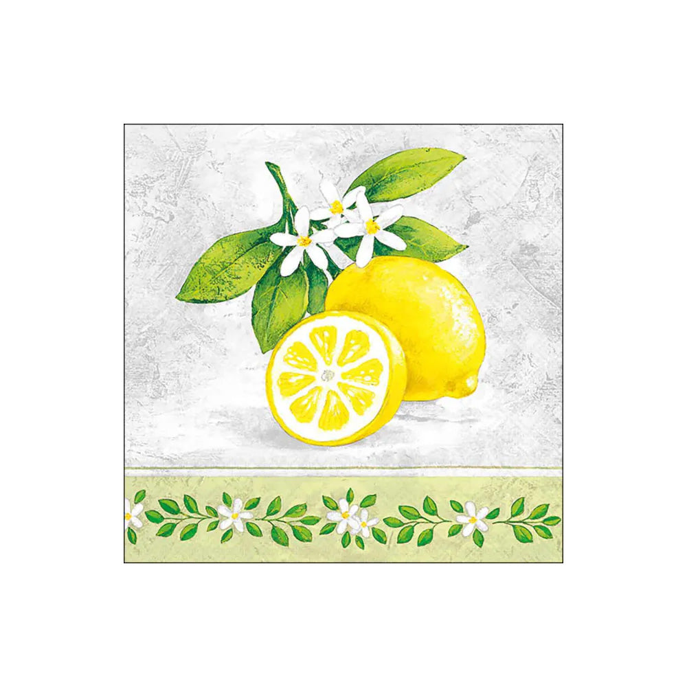 Servetele de masa, 20 buc, 33x33 cm, Lemon Branch - AMBIENTE