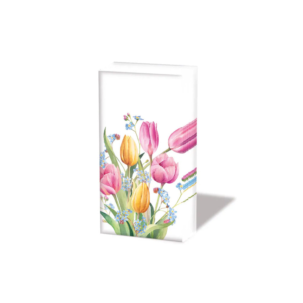 Servetele nazale, 10 buc, 21x22 cm, Tulips Bouquet - AMBIENTE