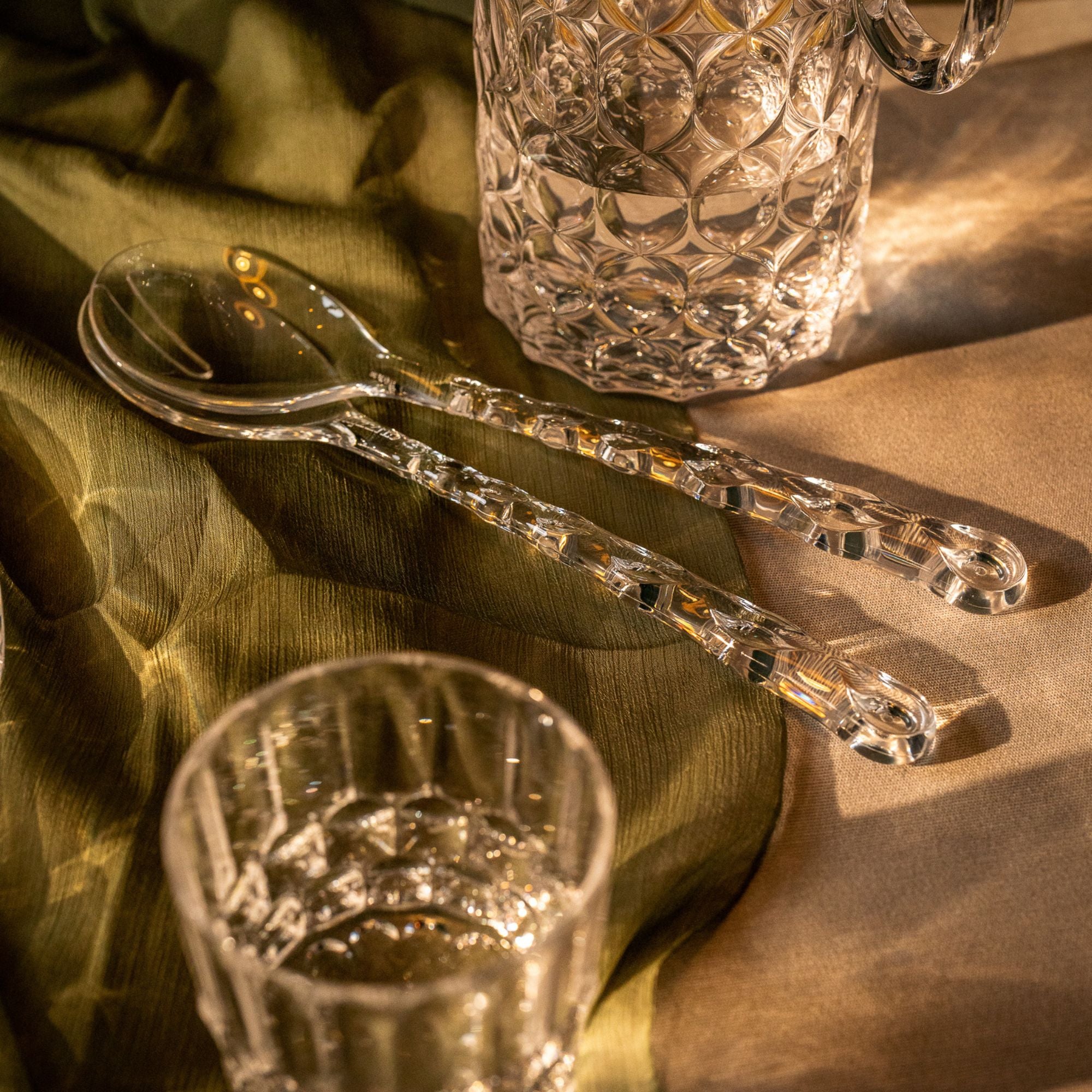 Set 2 piese servire salata, transparent, Vanity - GUZZINI - Image 1