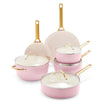 Set 10 piese pentru gatit, pink, Padova - GREENPAN