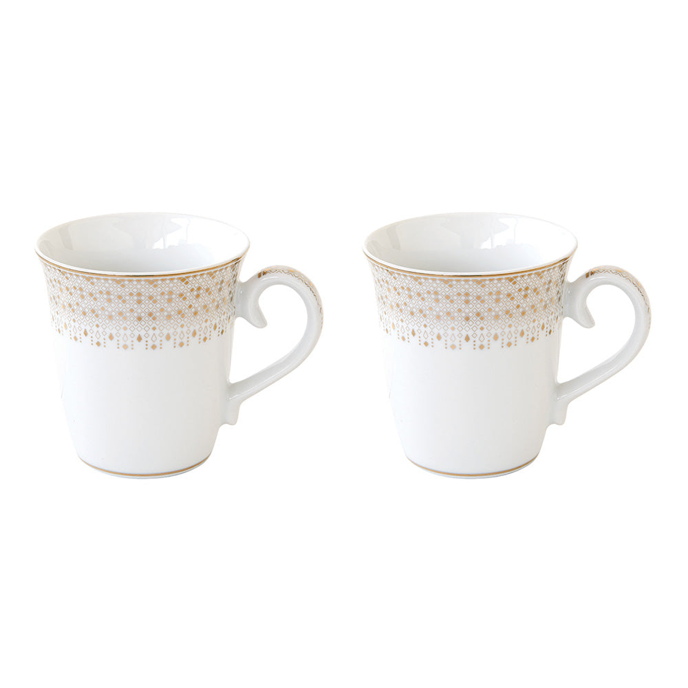 Set 2 cani din portelan, 275 ml, Festive - COOKSHOP SPECIALS