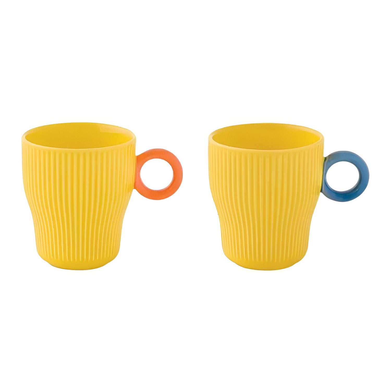 Set 2 cani din portelan, galben, 300 ml, Twist & Match - COOKSHOP SPECIALS