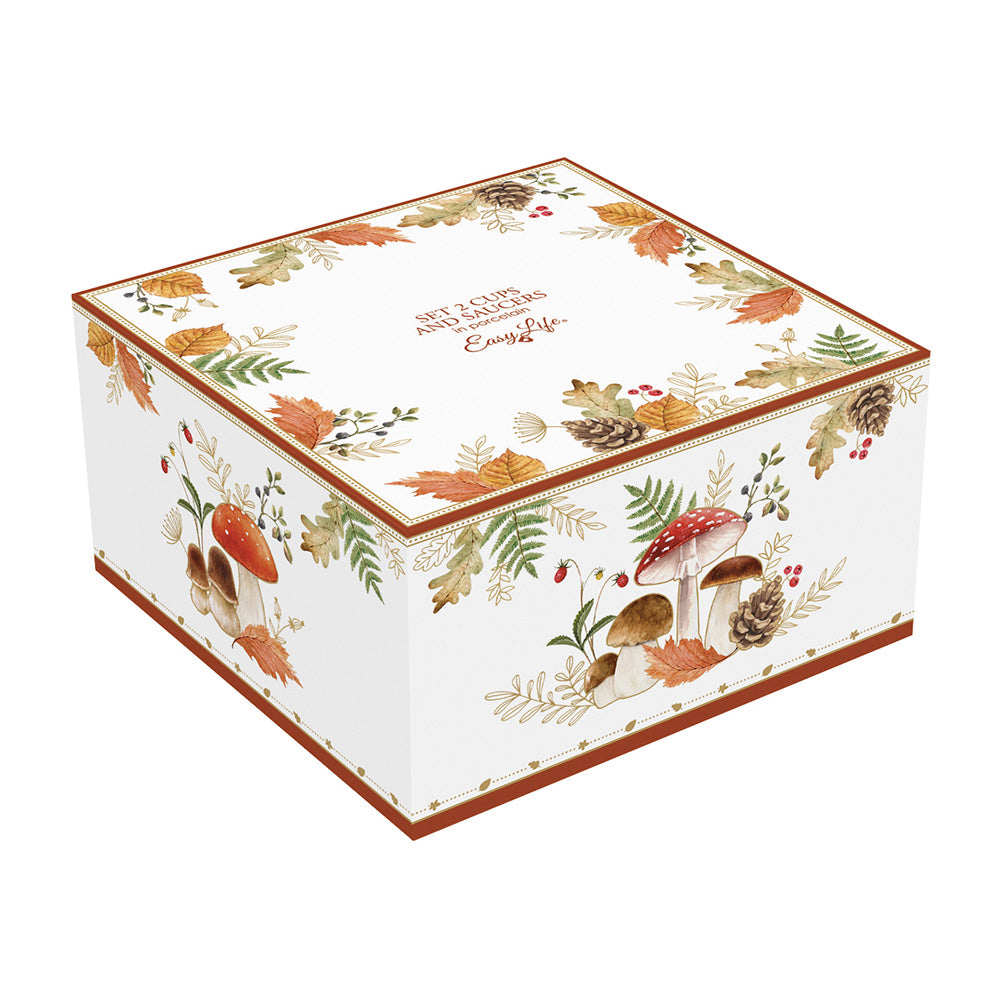 Set 2 cesti pentru ceai si fafurii, 240 ml, Forest Breeze - COOKSHOP SPECIALS