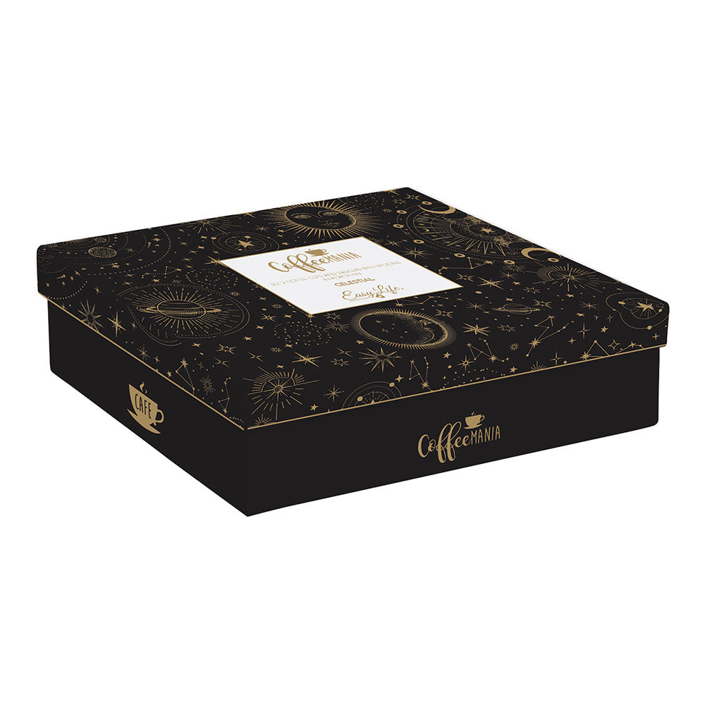 Set 2 cesti pentru espresso cu fafurii si lingurite, 100 ml, Celestial - COOKSHOP SPECIALS