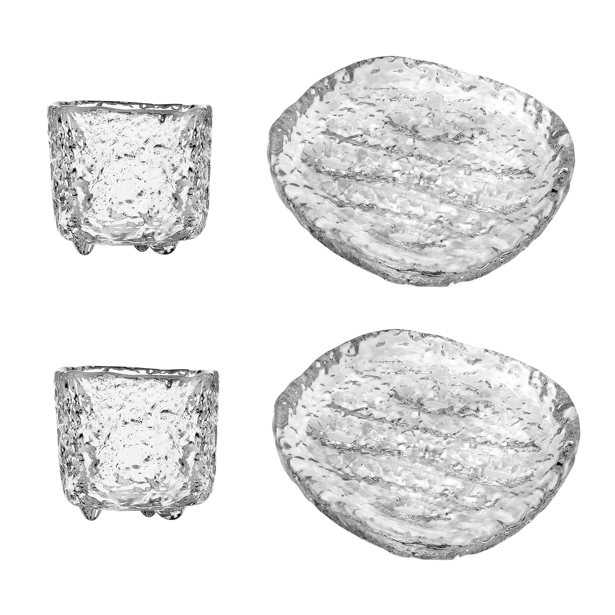 Set 2 cesti pentru espresso si farfurii, 40 ml, Ice by Denis Guidone - ICHENDORF