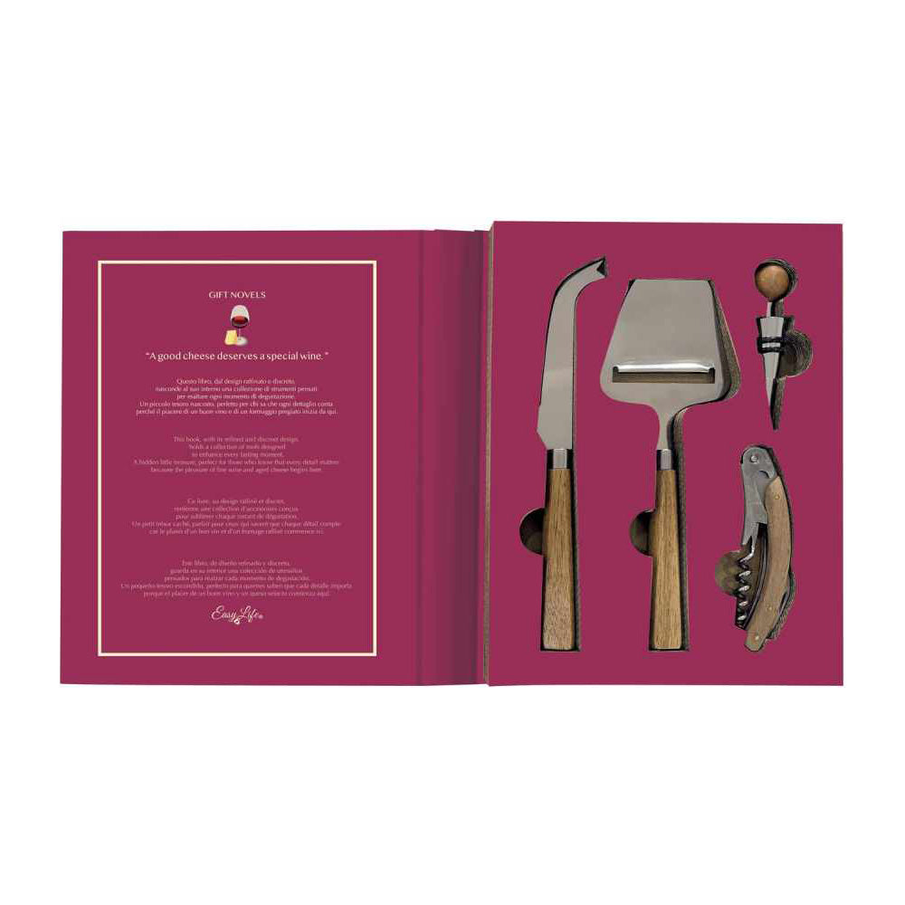 Set 2 cutite pentru branza, tirbuson si dop, Gift Novels - COOKSHOP SPECIALS